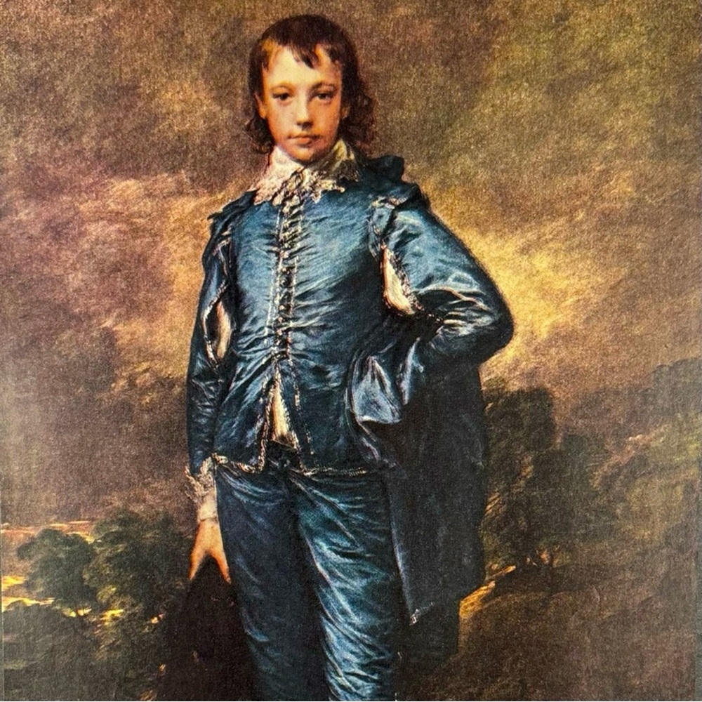 Artist Thomas Gainsborough RA FRSA The Blue Boy Original Vintage Art Print 30’s